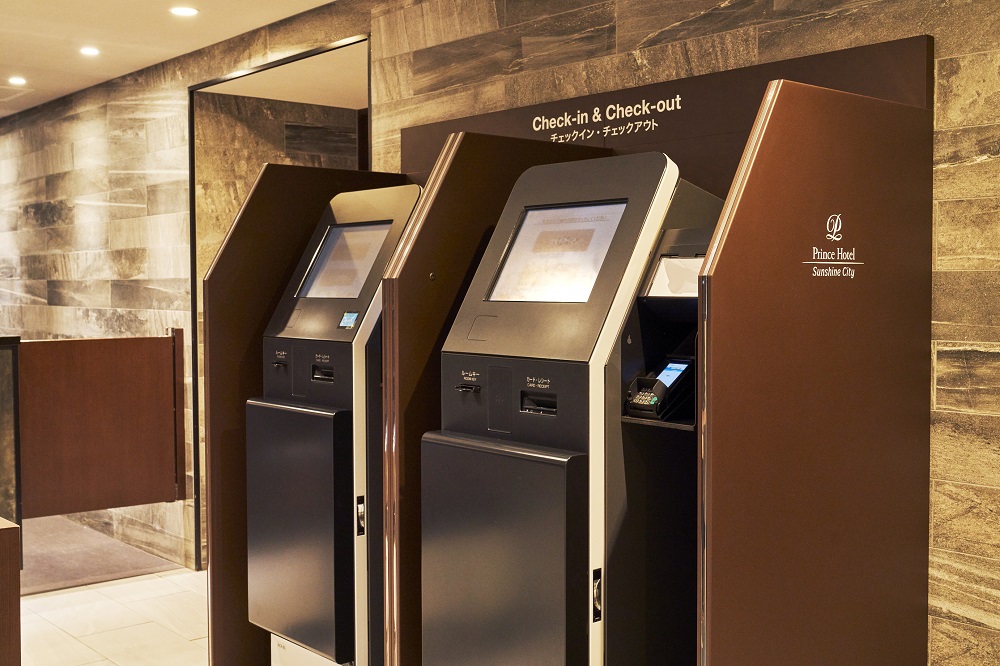 Self check-in/check-out machines